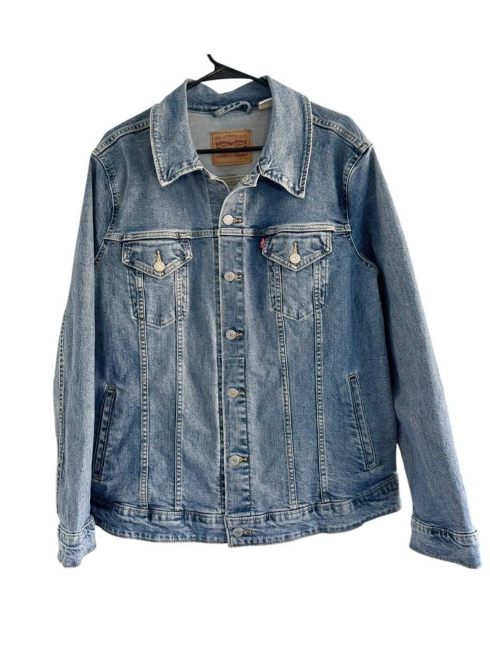Levi's Men's Sz 3X Light Wash Denim Trucker Jean Jacket